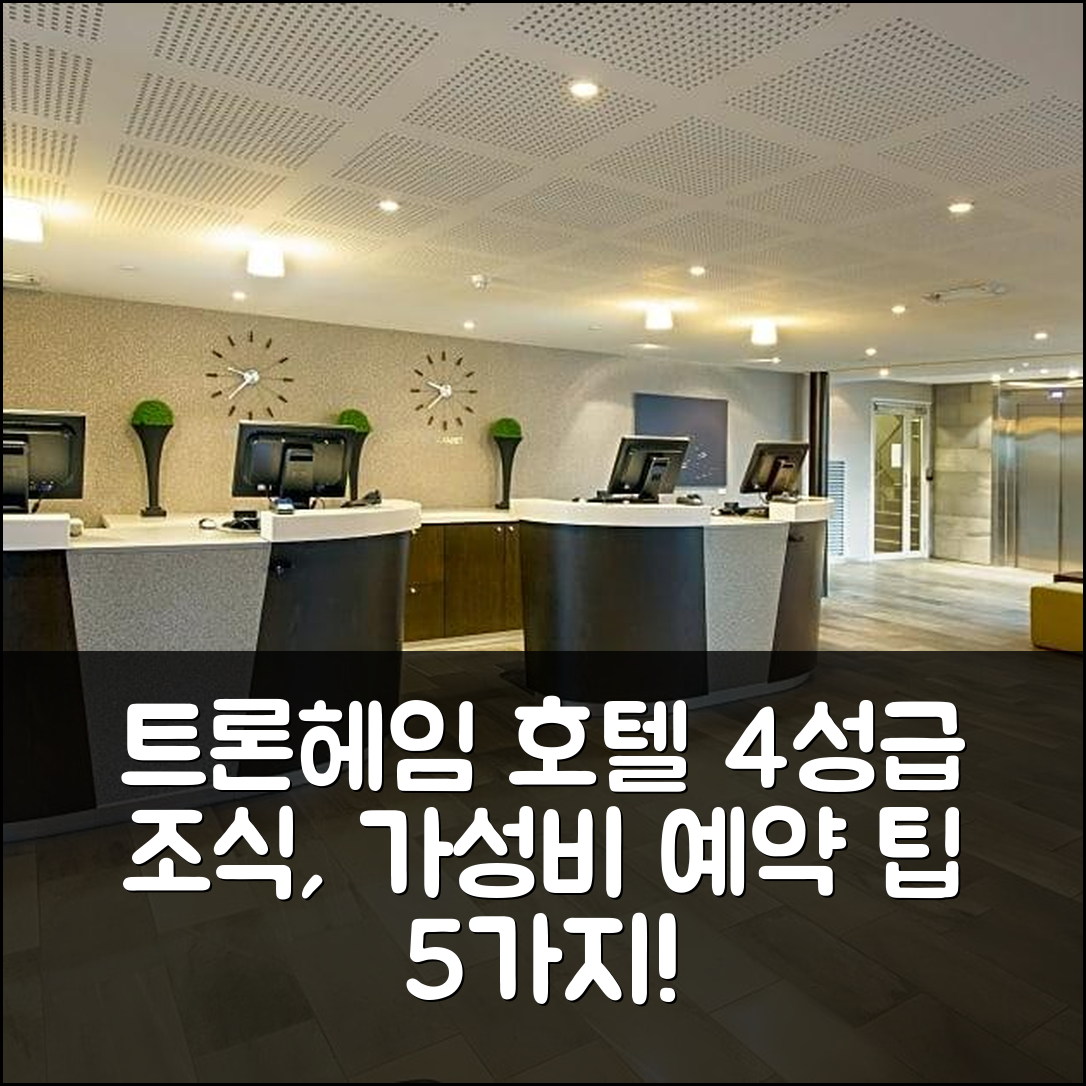 트론헤임 숙소 여행 호텔 추천 스칸딘비크 바클란데트 | 4성급 조식과 가성비 좋은 위치 및 예약 팁 5가지