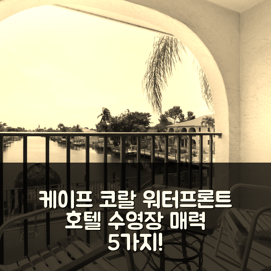 케이프 코랄 숙소 여행 호텔 추천 오요 워터프론트 호텔 | 가격과 위치, 수영장이 매력적인 5가지 이유