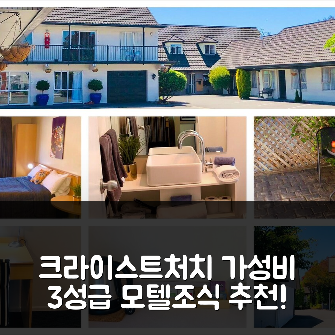 크라이스트처치 숙소 여행 호텔 추천 크라이스트처치 모텔 | 가성비 뛰어난 3성급 조식과 수영장 정보 5가지