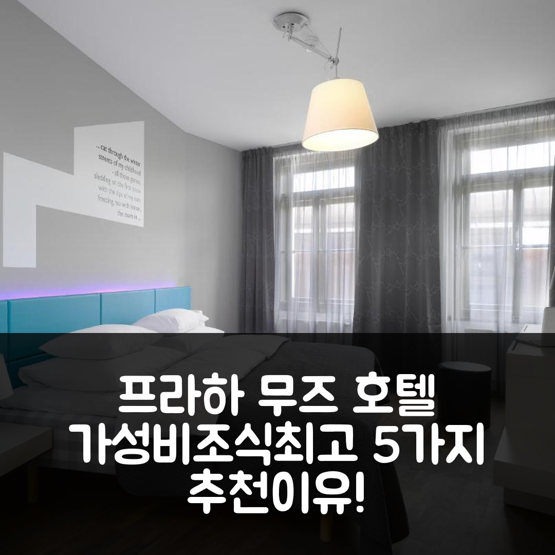 프라하 숙소 여행 호텔 추천 무즈 부티크 호텔 | 가성비와 조식이 뛰어난 5가지 이유