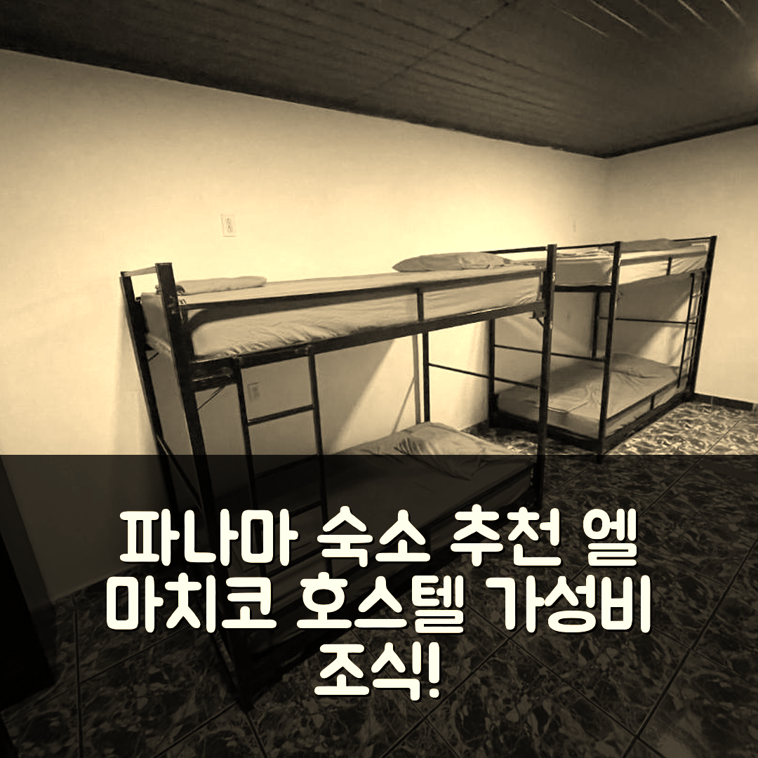 파나마 시티 숙소 여행 호텔 추천 엘 마치코 호스텔 | 가성비 좋은 위치와 조식 정보 5가지