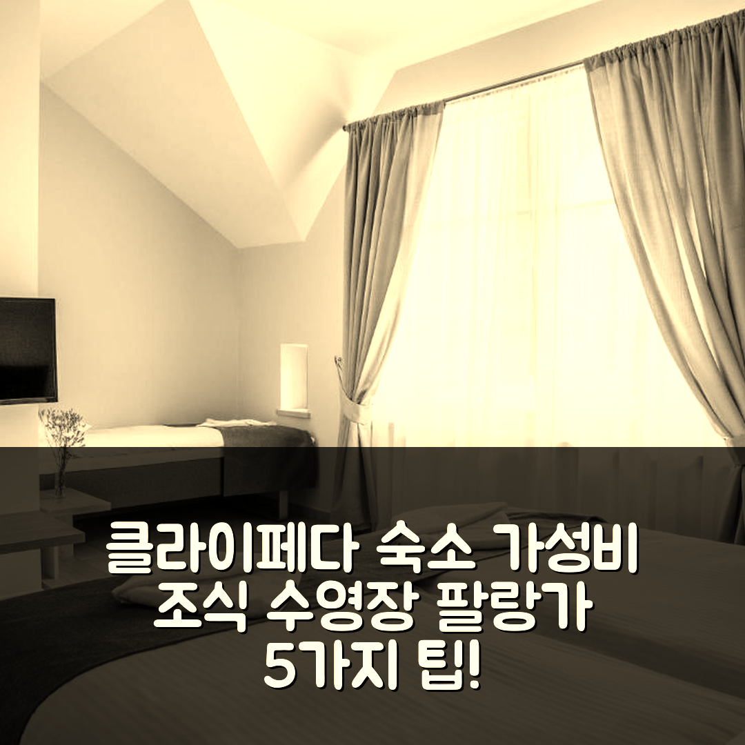 클라이페다 숙소 여행 호텔 팔랑가 캠핑 | 가성비 좋은 조식과 수영장 즐기기 5가지 방법