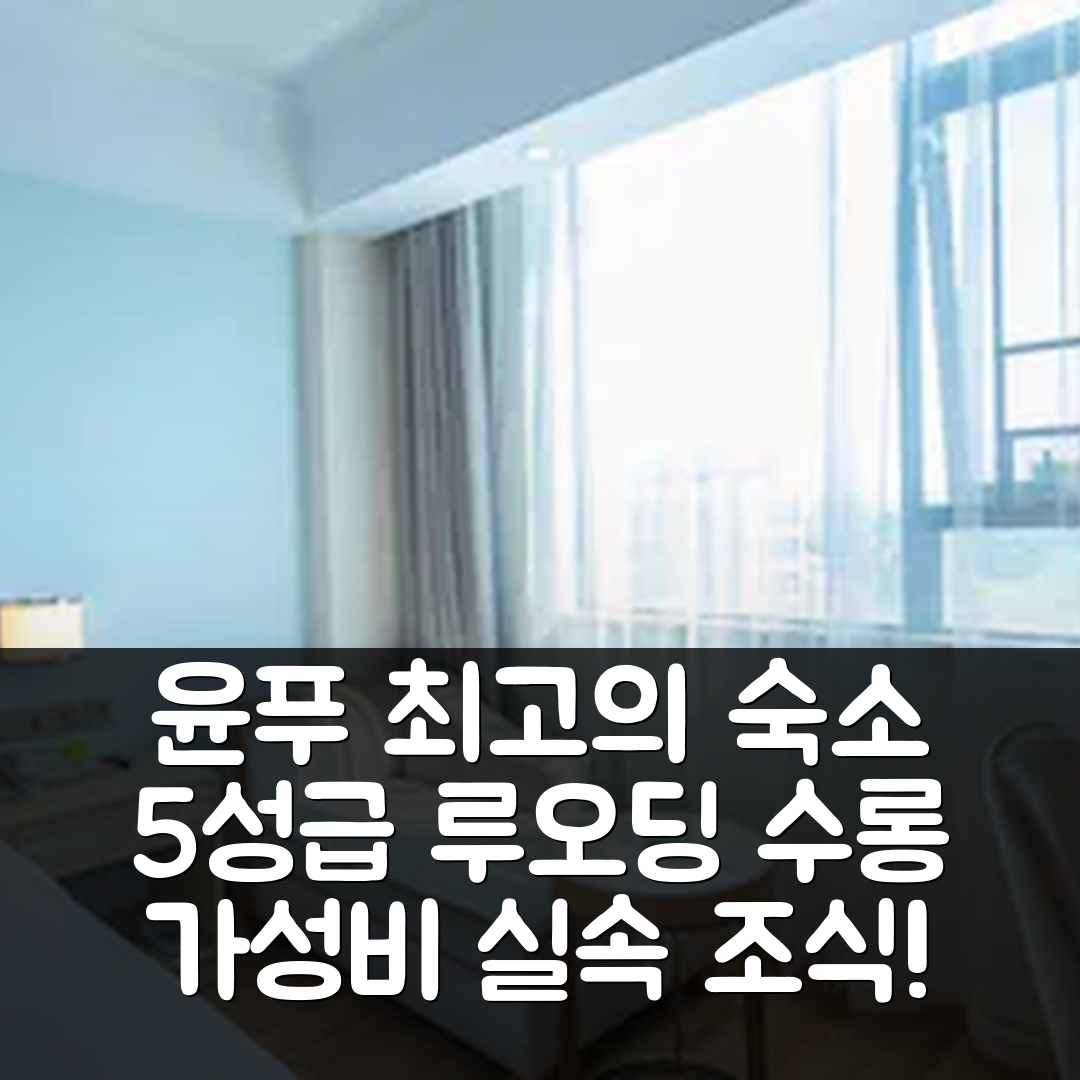 윤푸 숙소 여행 호텔 추천 루오딩 수롱 호텔 | 가성비와 조식이 뛰어난 5성급 최고의 휴식지 7가지 이유