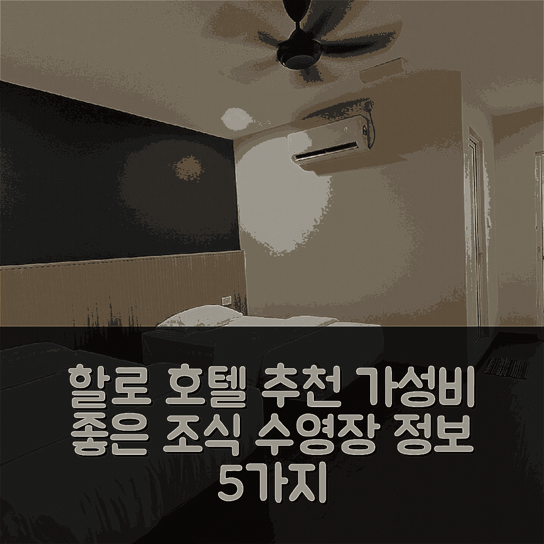 셈포르나 숙소 여행 호텔 추천 할로 호텔 | 가성비 좋은 조식과 수영장 정보 5가지